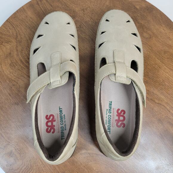 SAS Womens Roamer Shoes 9 Tan Tripad Comfort Leather Slip On Loafer Mocassin - Picture 11 of 12